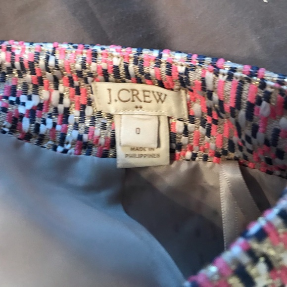 J crew pink Skirt with a hint of Gold/metallic - Picture 3 of 5
